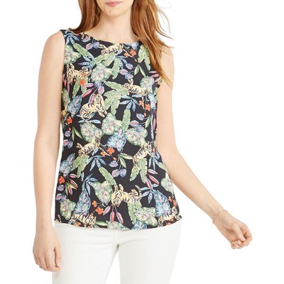 

Женская рубашка-блузка без рукавов с принтом Nic + Zoe Top Petites BHFO 7173, Indigo multi