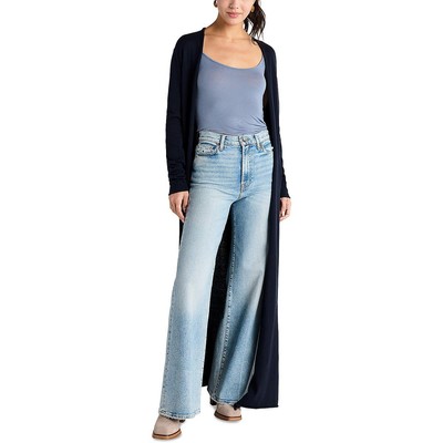 Splendid Womens Niamh Navy Open Front Long Duster Sweater Cardigan XS BHFO 9456