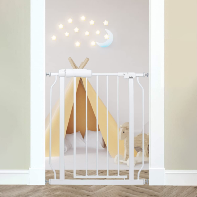 Narrow baby gate with pet door 2025