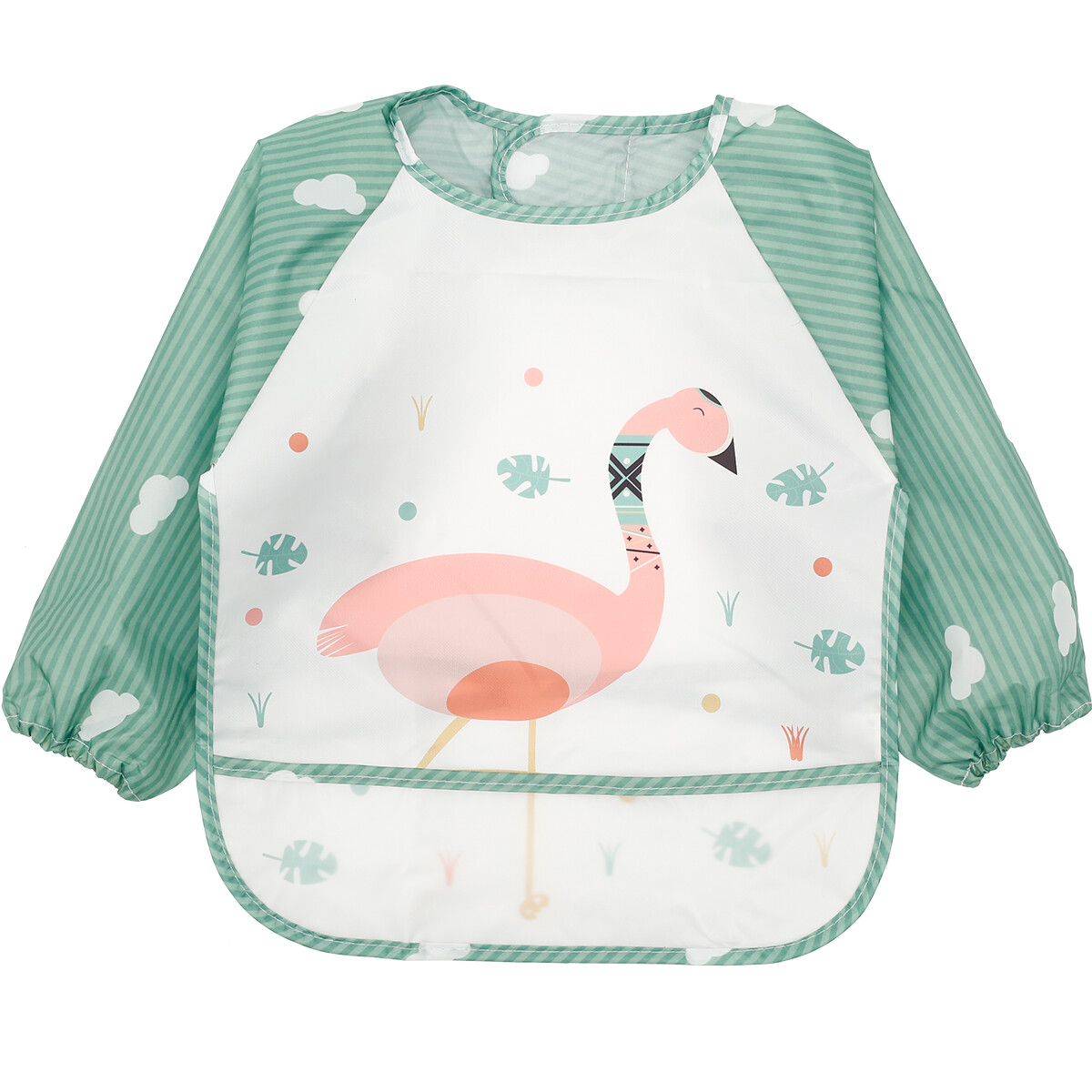Baby Bibs with Sleeves Waterproof Long Sleeves Bib with Pocket Unisex ∫