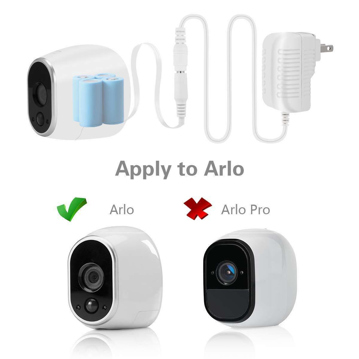 LANMU Power Adapter for Arlo Camera (Replace Arlo Batteries CR123A)