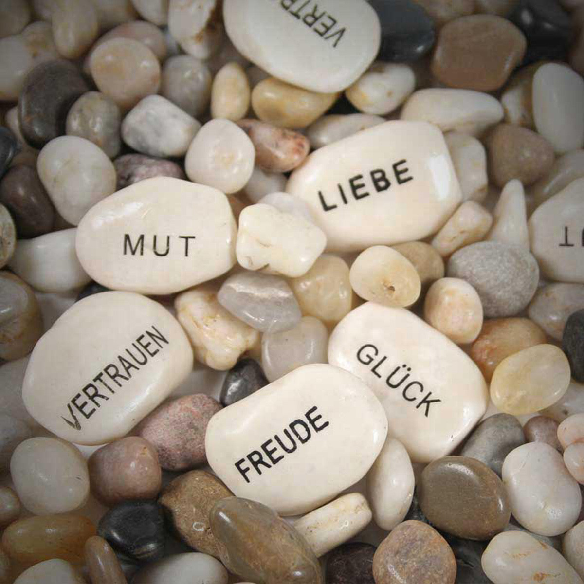 10 x  Glückssteine Gastgeschenk Glücksbringer Steine Glückssteine Gastgeschenke