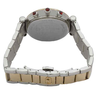 Pre-owned Ferragamo Ora Chronograph Quartz Silver Dial Two-tone Ladies Watch Sfhq00520