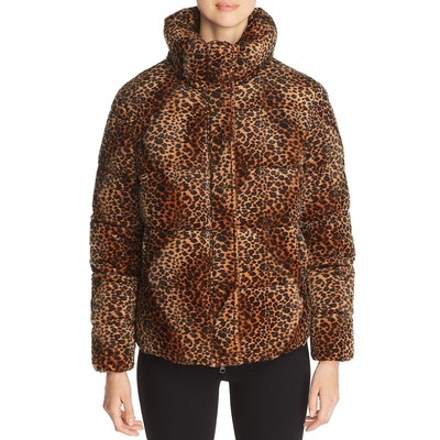 

Женский коричневый пуховик Unreal Fur для зимы и холодной погоды, верхняя одежда  BHFO 1591, Ocelot, URF8100415