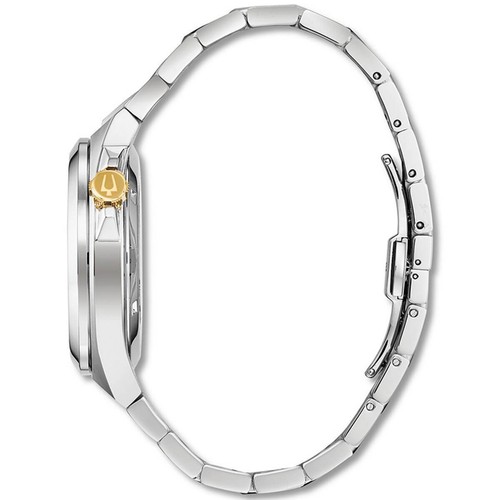 Pre-owned Bulova Men's Watch Maquina Sapphire Automatic Skeleton Dial Bracelet 98a224