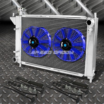 3-РЯДНЫЙ АЛЮМИНИЕВЫЙ РАДИАТОР + 2X 10 ВЕНТИЛЯТОРОВ СИНЕГО ЦВЕТА ДЛЯ FORD MUSTANG GT/GTS/SVT V8/V6 94-95 ГОДОВ ВЫПУСКА