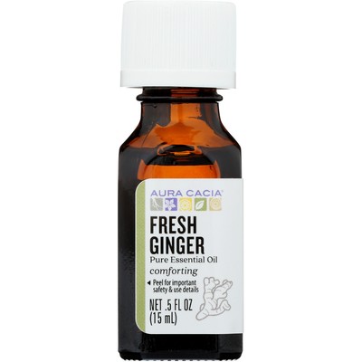 Aura Cacia Pure Essential Oil Fresh Ginger Comforting 0.5 oz
