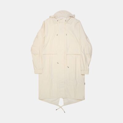 Rains String Parka / Size S / Long / Mens / Ivory / Polyurethane