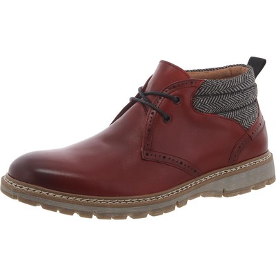 Повседневные ботильоны Stacy Adams Mens Grantley красного цвета 7.5 Medium (D) BHFO 3621
