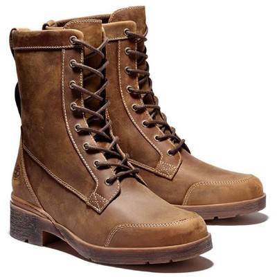 Женские ботинки Timberland Graceyn Brown Combat на шнуровке 7.5 Medium (B,M) 3570