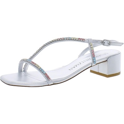 Женские вечерние туфли Stuart Weitzman на серебристом каблуке 6,5 см (B, M) BHFO 5084