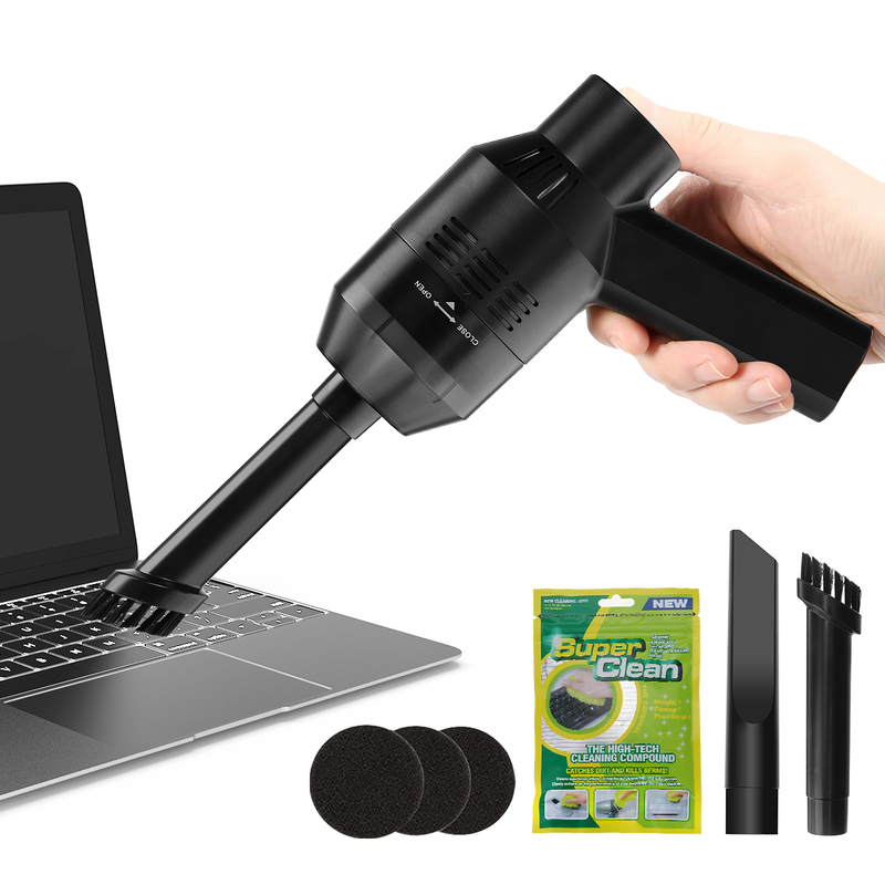 MECO Keyboard Vacuum Cleaner with Cleaning Gel Rechargeable Mini Cordless Deskto