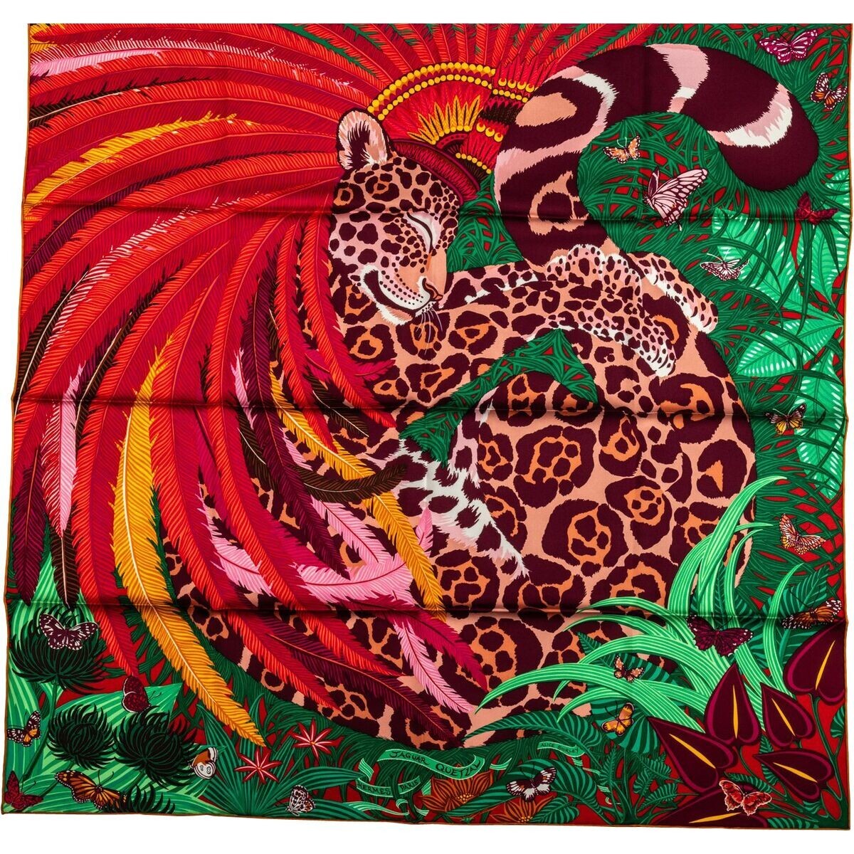 エルメス ツイリー JAGUAR　QUETZAL スカーフ オレンジ $_57.JPG?set_id=880000500F