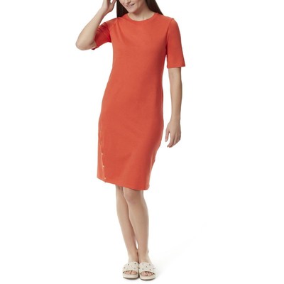 Спортивное женское платье-футболка Anne Klein Tinsley из оранжевой модальной смеси S BHFO 6340