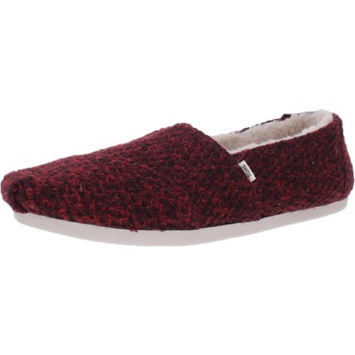 

Женские красные свитера без шнуровки Toms Comfort на плоской подошве 7 Medium (B,M) BHFO 5100, Red heathered sweater knit, 10015696