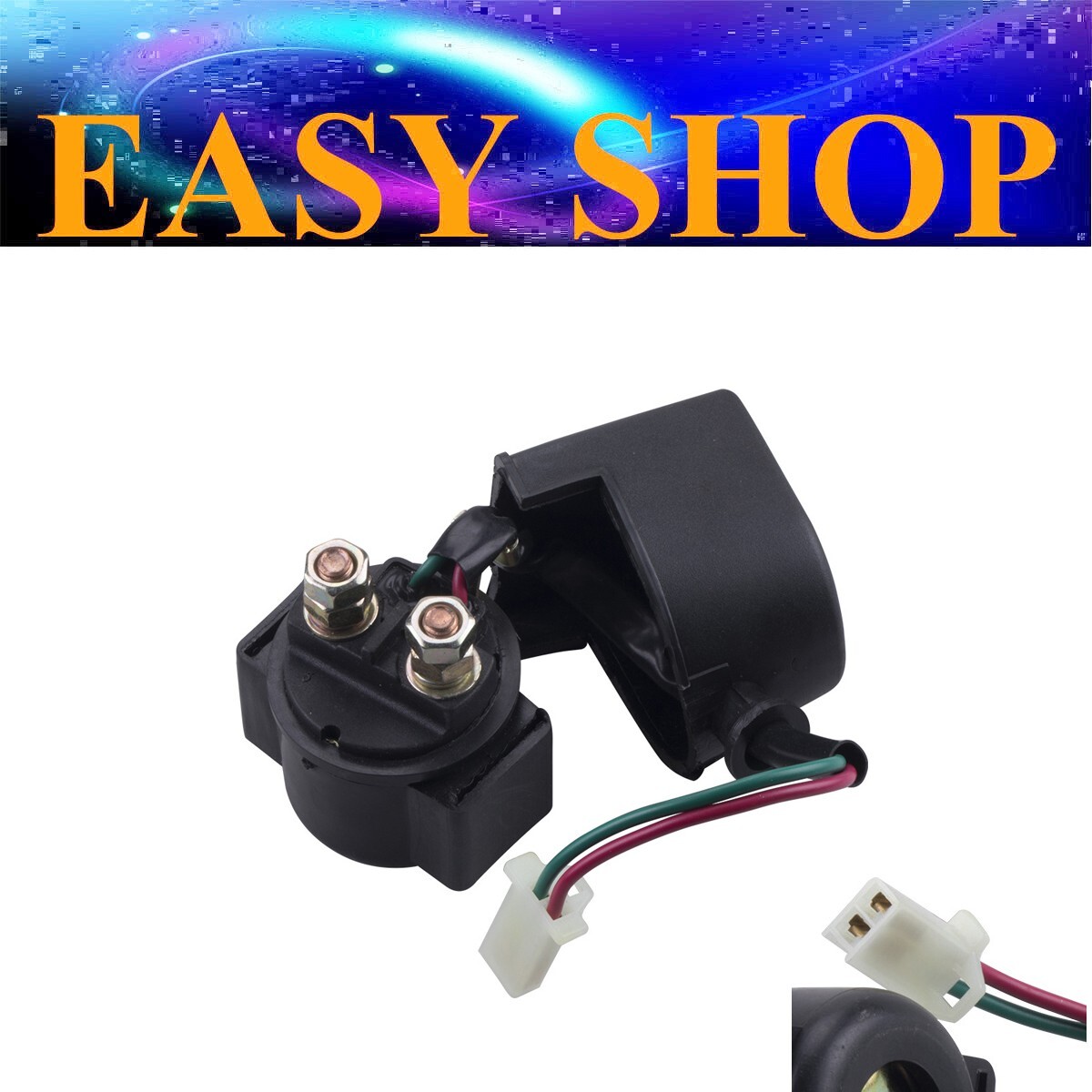2 Wire Female Plug STARTER RELAY SOLENOID 150cc 200cc 250cc ATV Quad Dirt Bike