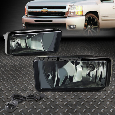 ДЛЯ 07-15 SILVERADO SIERRA 1500 2500 3500 ПРОТИВОТУМАННЫХ ФАР С ДЫМЧАТЫМИ ЛИНЗАМИ и ВЫКЛЮЧАТЕЛЕМ