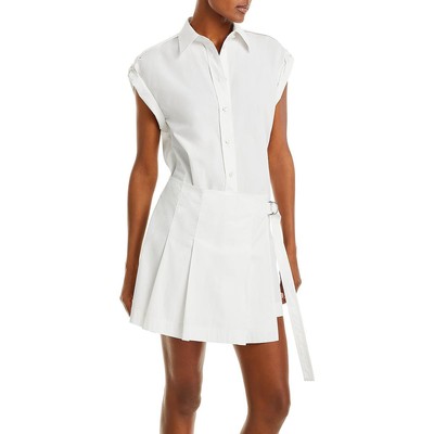 Женская повседневная рубашка миди с белым воротником Helmut Lang XL BHFO 5881
