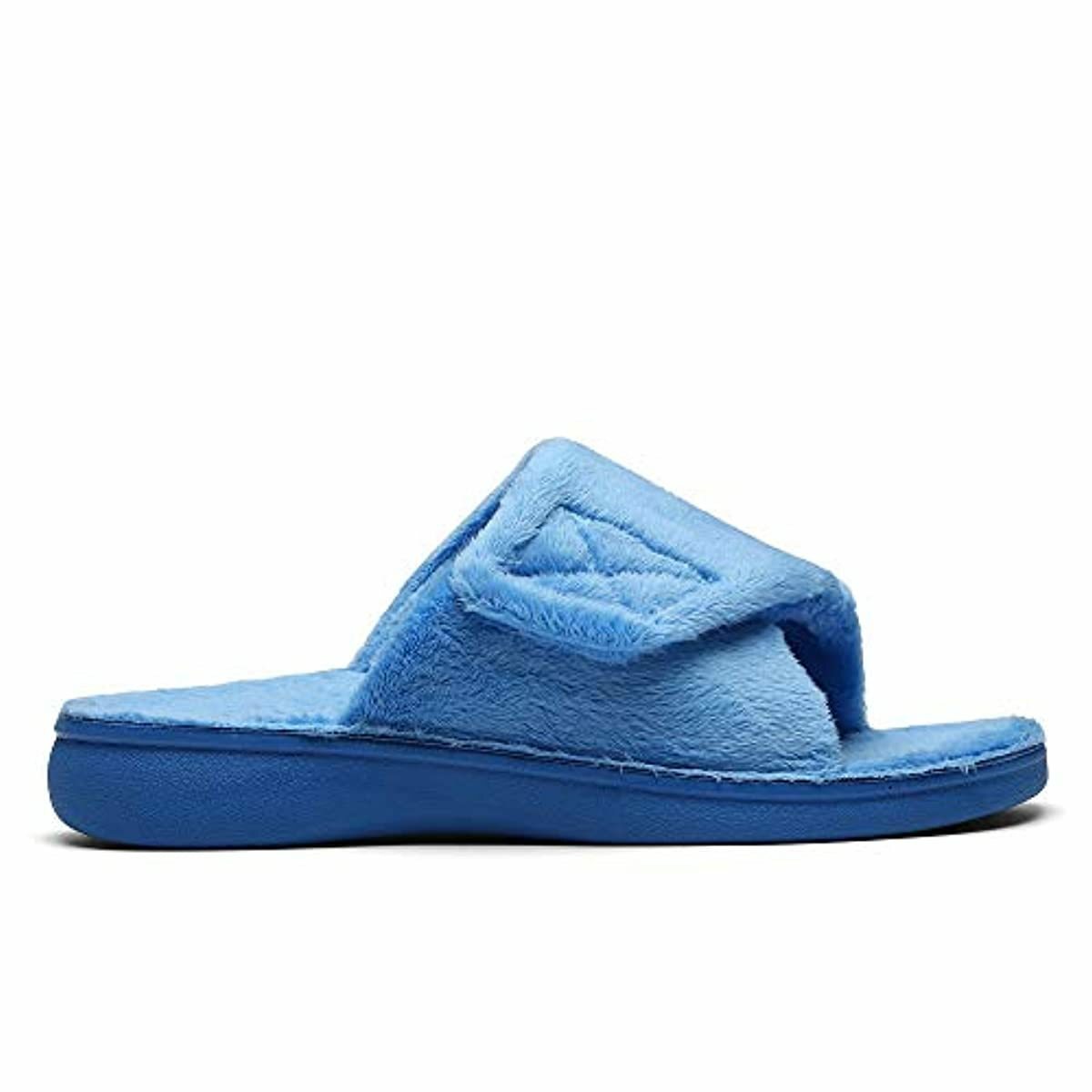 sollbeam fuzzy house slippers with arch support orthotic heel cup sandals for women