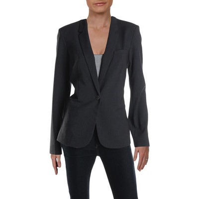 Женский серый костюм Calvin Klein, раздельный блейзер на одной пуговице, 12 BHFO 3082