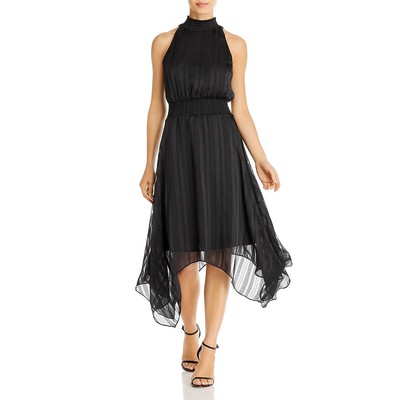 

Sam Edelman Женское Черное Коктейльное Платье Миди С Холтером  BHFO 9494, Черный