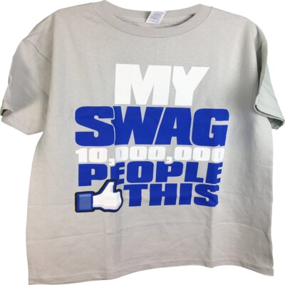 My Swag 10,000,000 People Thumbs Up This Adult T-Shirt XL