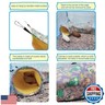 Guinea Pig Rat Ferret Hammock and Corner Tunnel for Small Animals - Hedgehog, Piggy, Chinchilla Hideout and Cage Accessories (Owl Design)