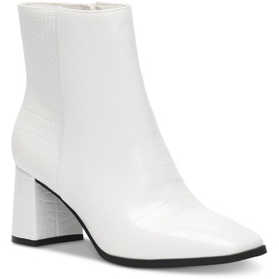 INC Женские ботильоны Dasha белого цвета из искусственной кожи Shoes 8 Medium (B,M) BHFO 0055