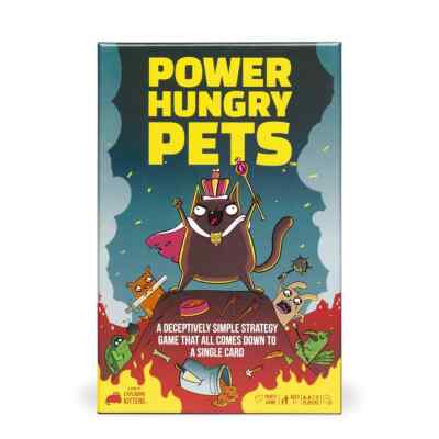 Kids Game Power Hungry Pets Game-Try To Outsmart Each Other 2-6 Players Ages 7+