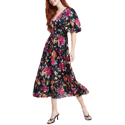 Kensie Dresses Женский черный макси-сарафан с цветочным принтом Athletic 10 BHFO 7470