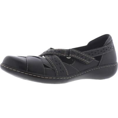 Женские туфли Clarks Ashland Spin Q на плоской подошве черные 10 узкие (AA,N) BHFO 5544