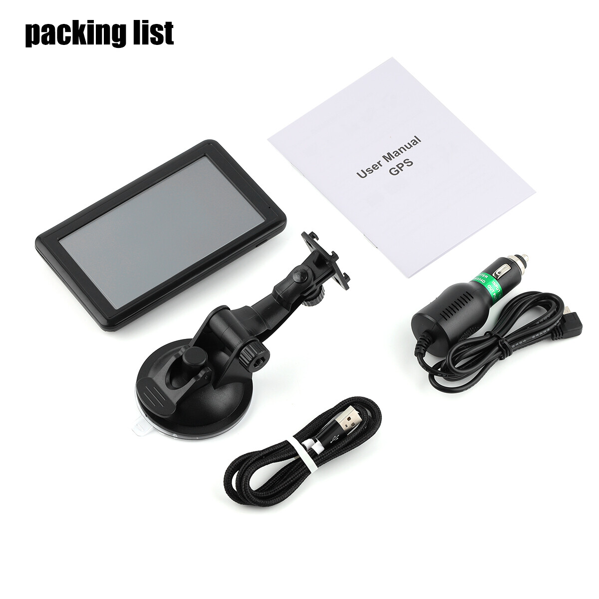 5 Inch Car & Truck GPS Navigation System 8GB Navigator Canada+Mexico+US Maps