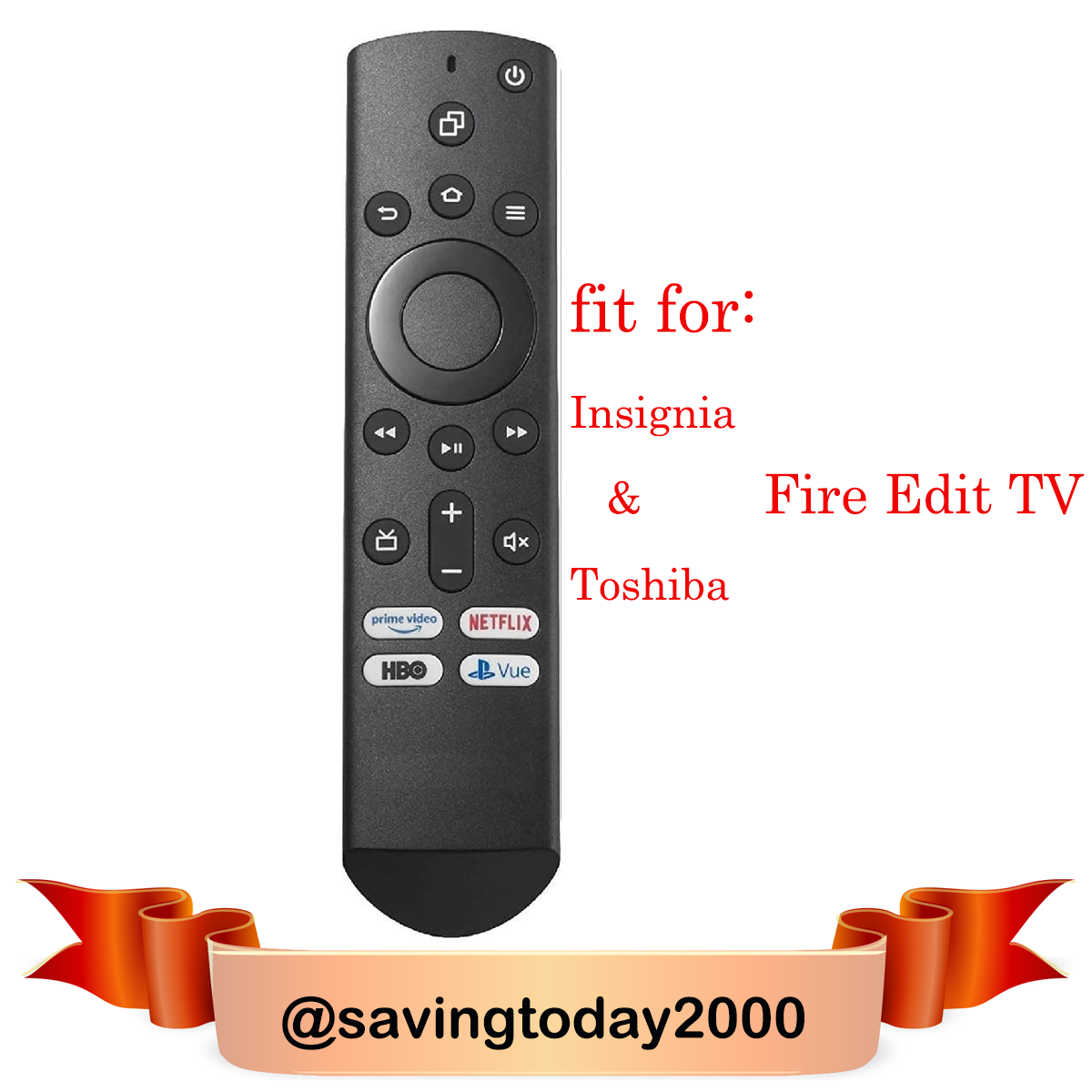 NS-RCFNA-19 New Universal Remote for Insignia & Toshiba fire Edit TV NS-RCFNA-21