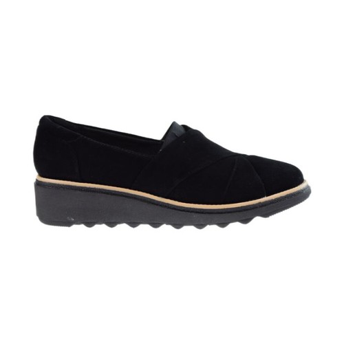 

Женские замшевые туфли Clarks Sharon Form черные 26147426, Черный