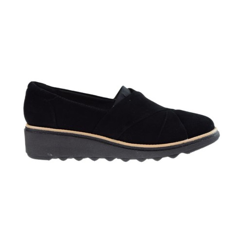 Женские замшевые туфли Clarks Sharon Form черные 26147426