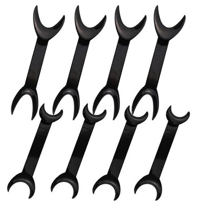 8 Pack Black T Shape Intraoral Cheek Lip Retractor 4 Large Size 4 Small Size