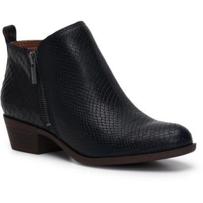 Женские ботильоны Lucky Brand Basel из синей кожи шириной 6 см (C, D, W) BHFO 9579