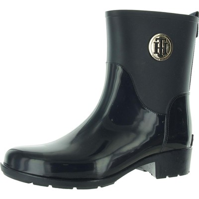 Tommy Hilfiger Womens Kippa Navy Rain Boots Shoes 8 Medium (B,M) BHFO 1426