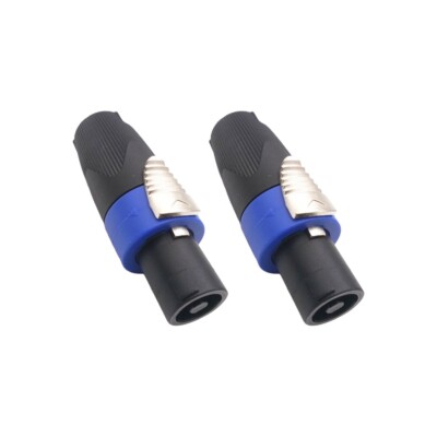 2 pcs NL4FX 4 pole Locking SpeakON Cable Mount Connector Replacement for Neutrik