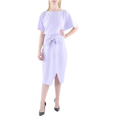 Женское фиолетовое вечернее платье с запахом и разрезом из блузона Kensie Womens 10 BHFO 3753