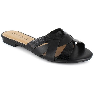 

Женские шлепанцы из искусственной кожи Esprit Katherine, черные, 8, средние (B,M), BHFO 2475, Black snake, Katherine