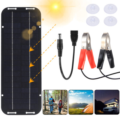 400W 200W 12V Solar Panel Controller Kit Trickle Charger Battery Maintainer Car