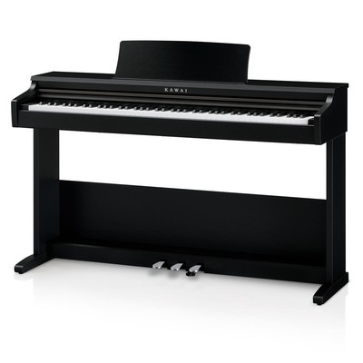 Kawai KDP75 88-клавишное цифровое пианино со скамьей, черное тиснение #KDP75B