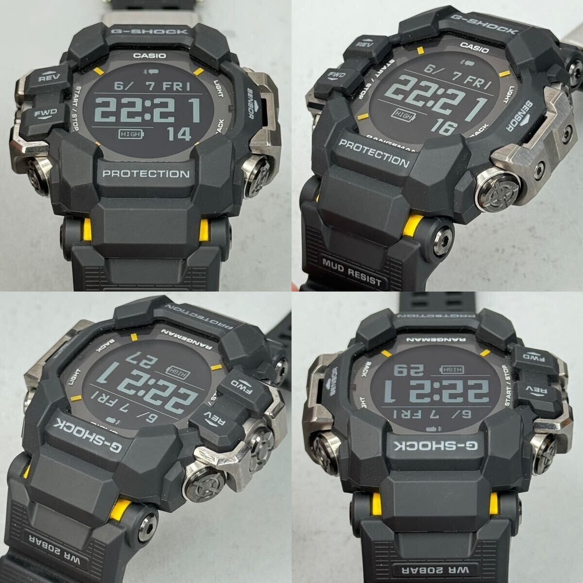 Pre-owned Casio G-shock Rangeman Gpr-h1000-1jr Master Of Bluetooth Gps Men Watch Japan