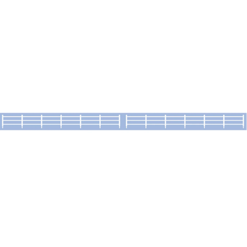 N Gauge Lineside Fencing White 840mm PLASTIC KIT Ratio 216