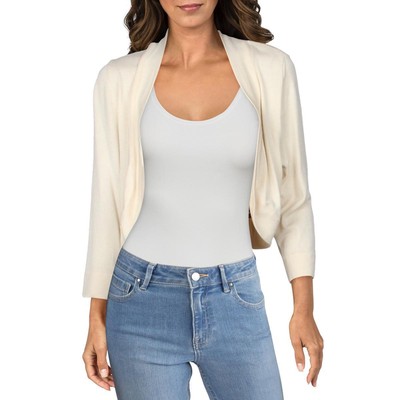 

Женский вязаный свитер цвета слоновой кости с рукавами 3/4 Jessica Howard  BHFO 7669, Natural