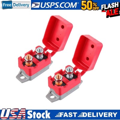 50A 12V-24V Automatic Reset Circuit Breaker with Cover Stud Bolt for Engines