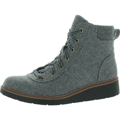 Обувь Dr. Scholls Женские ботинки на танкетке Little Wild серого цвета 11 Medium (B,M) BHFO 5917