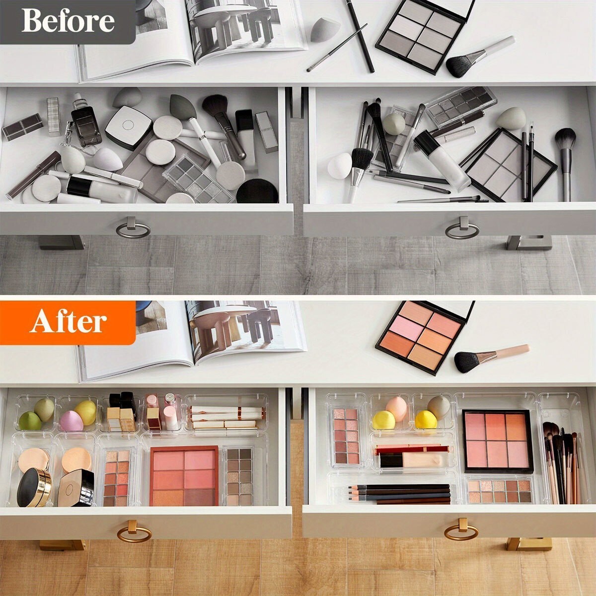 Clear PET storage tray set — view 11