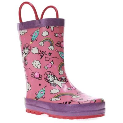 

Резиновые резиновые сапоги Western Chief Baby Girls Planet Play, Розовый, Planet Play